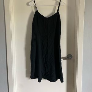 Uniqlo black camisole flare dress